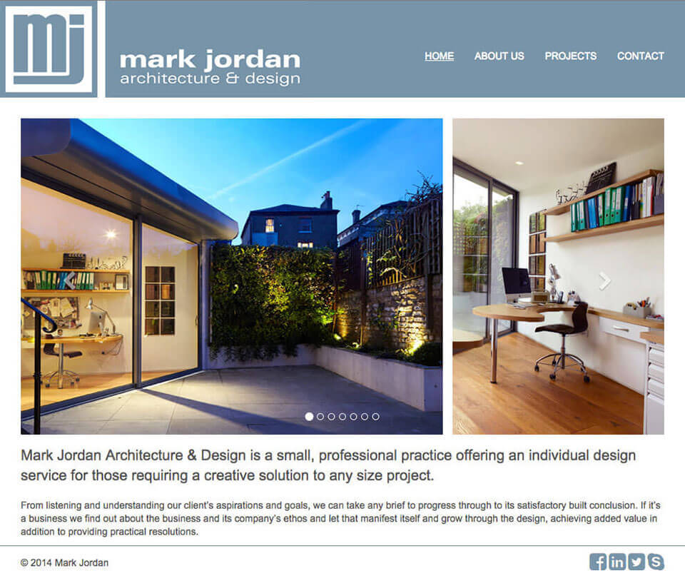 Web design portfolio - Architect Website Design